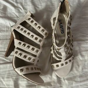 Unlisted Women's Cream Studded Heels